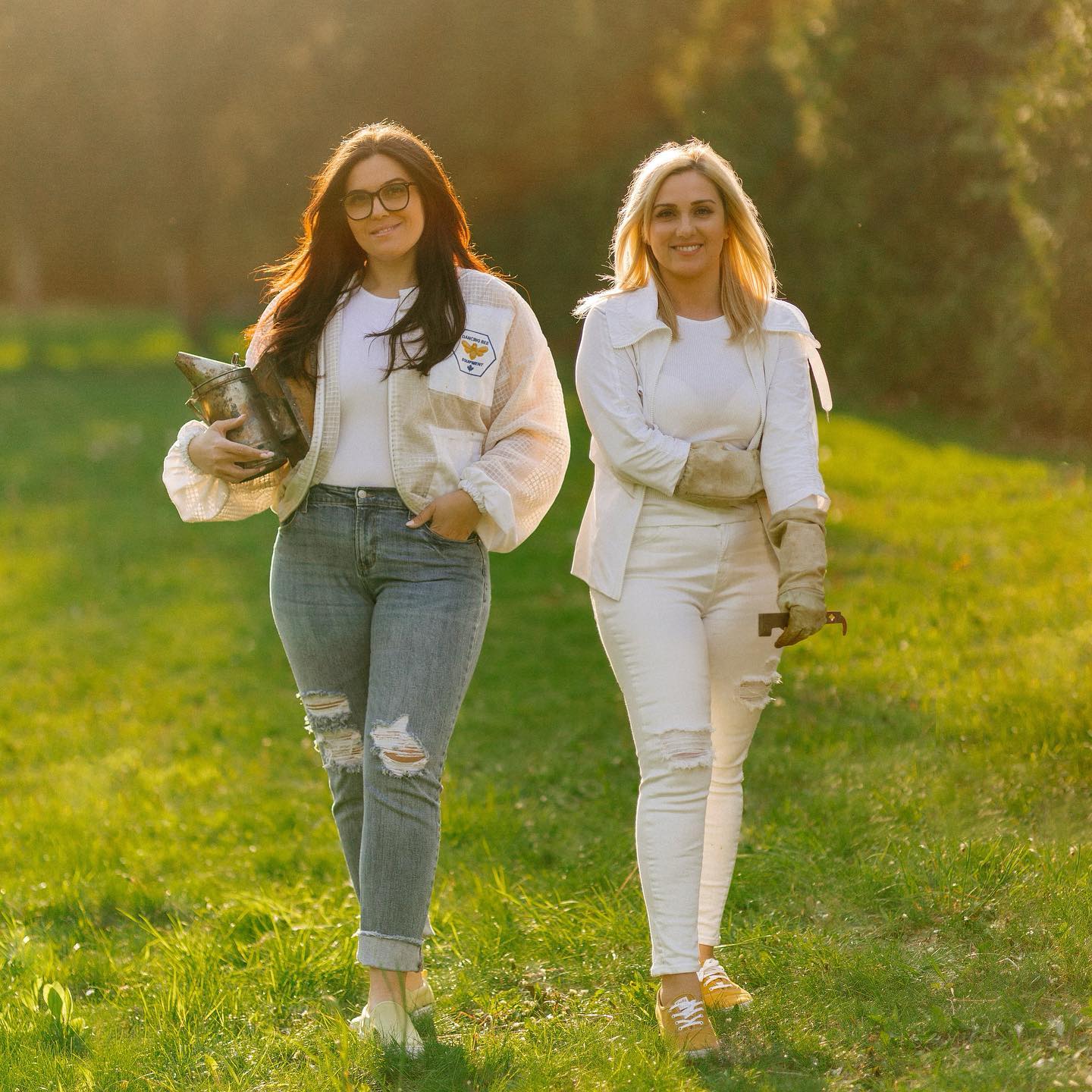 The sisters at work